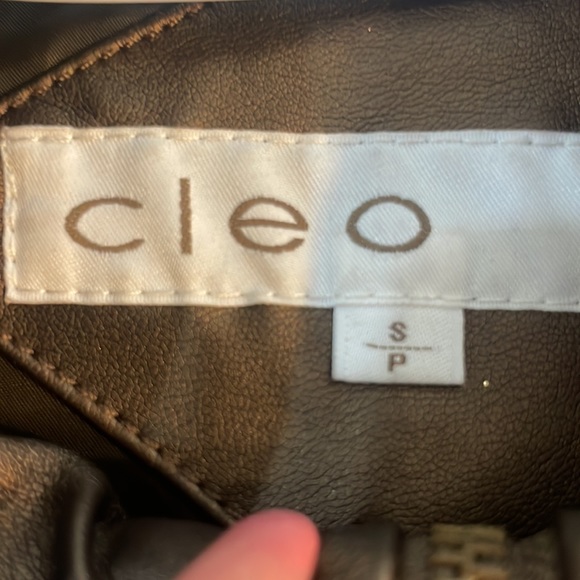 CLEO faux leather bomber/biker jacket - Picture 6 of 9